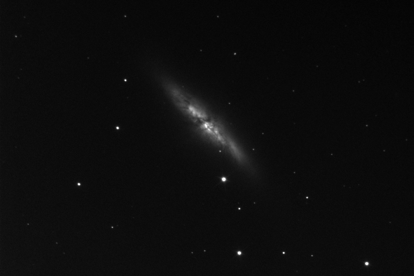 Galaxie irrégulière Messier 82