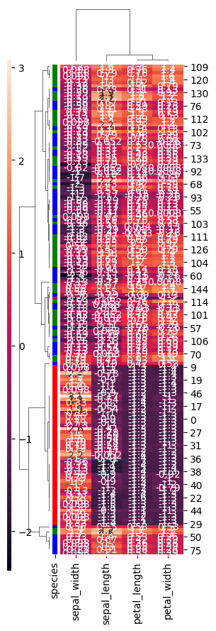 clustermap plus complexe